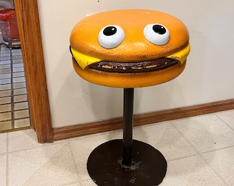 Vintage Authentic McDonalds Playland Cheeseburger Stool