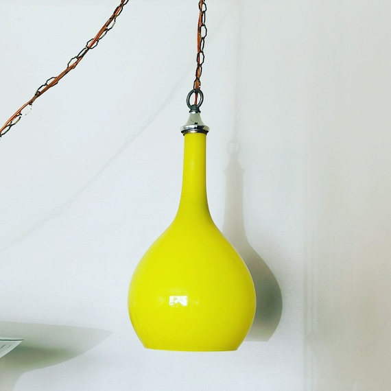 Vintage Murano Glass Swag Lamp 1960s Mod Pendant Swag Light Etsy