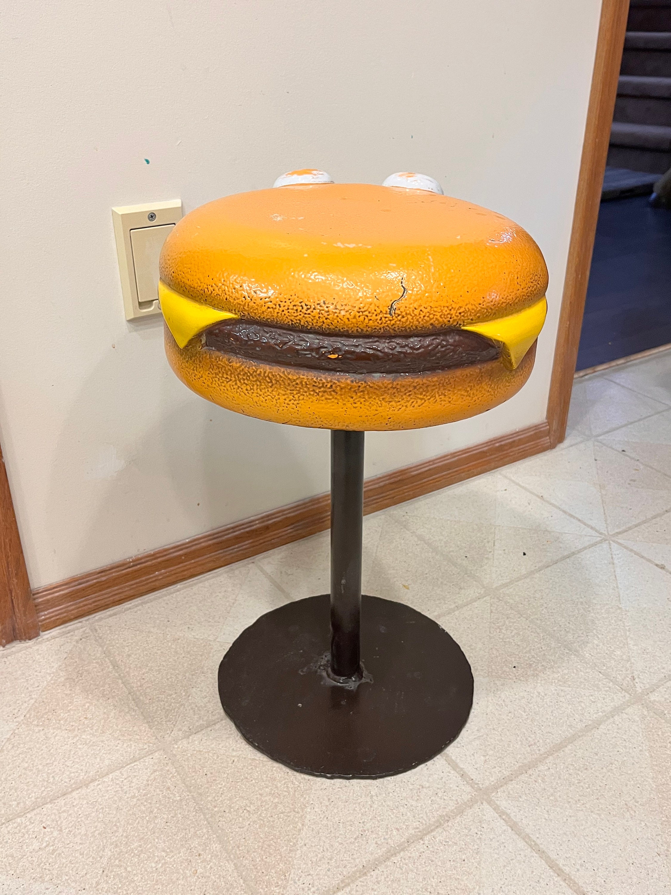 Vintage Authentic Mcdonalds Playland Cheeseburger Stool - Etsy