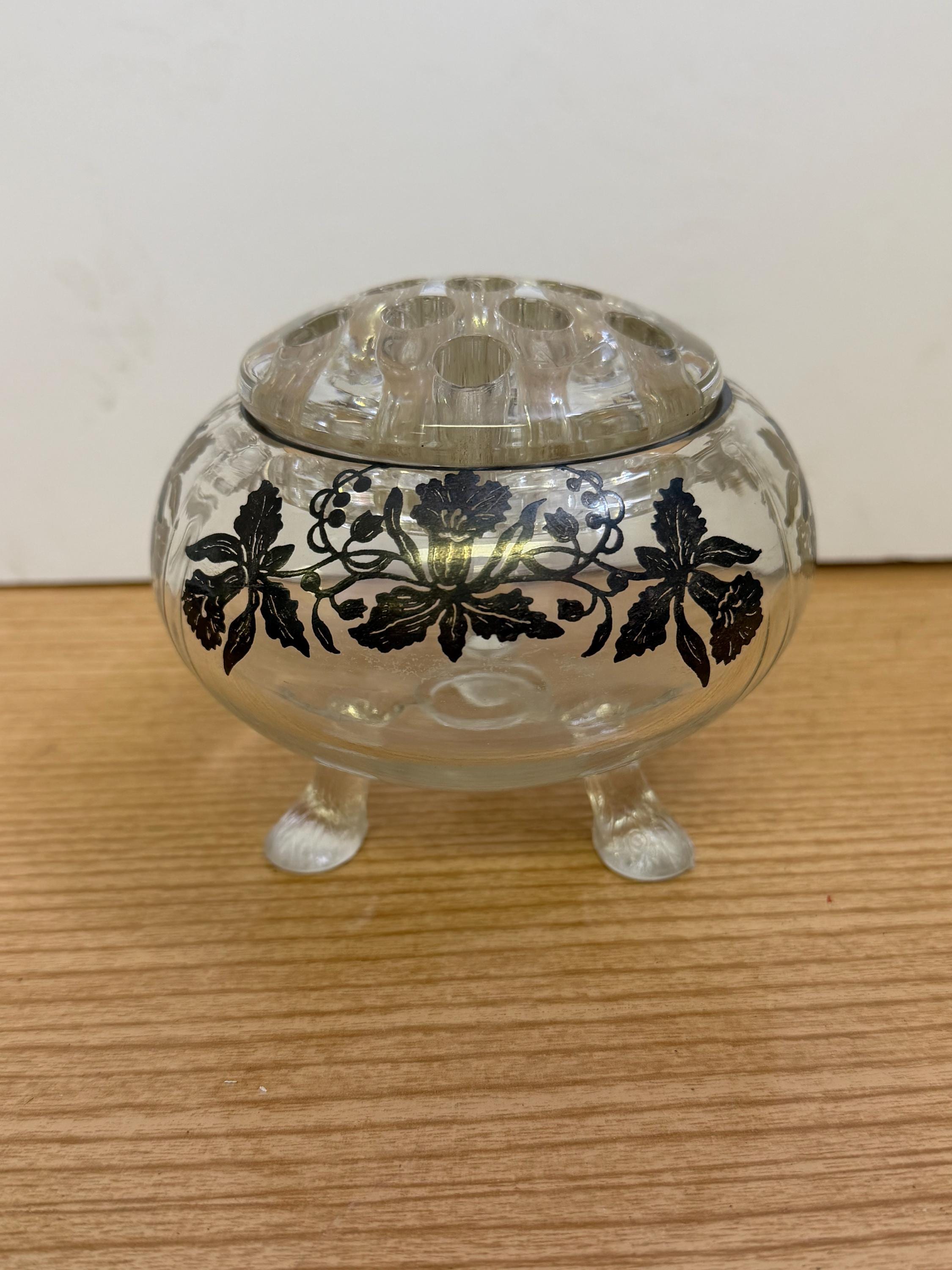 レア! ブロカント 緑の眼の猫のトレイブラス真鍮ビンテージ