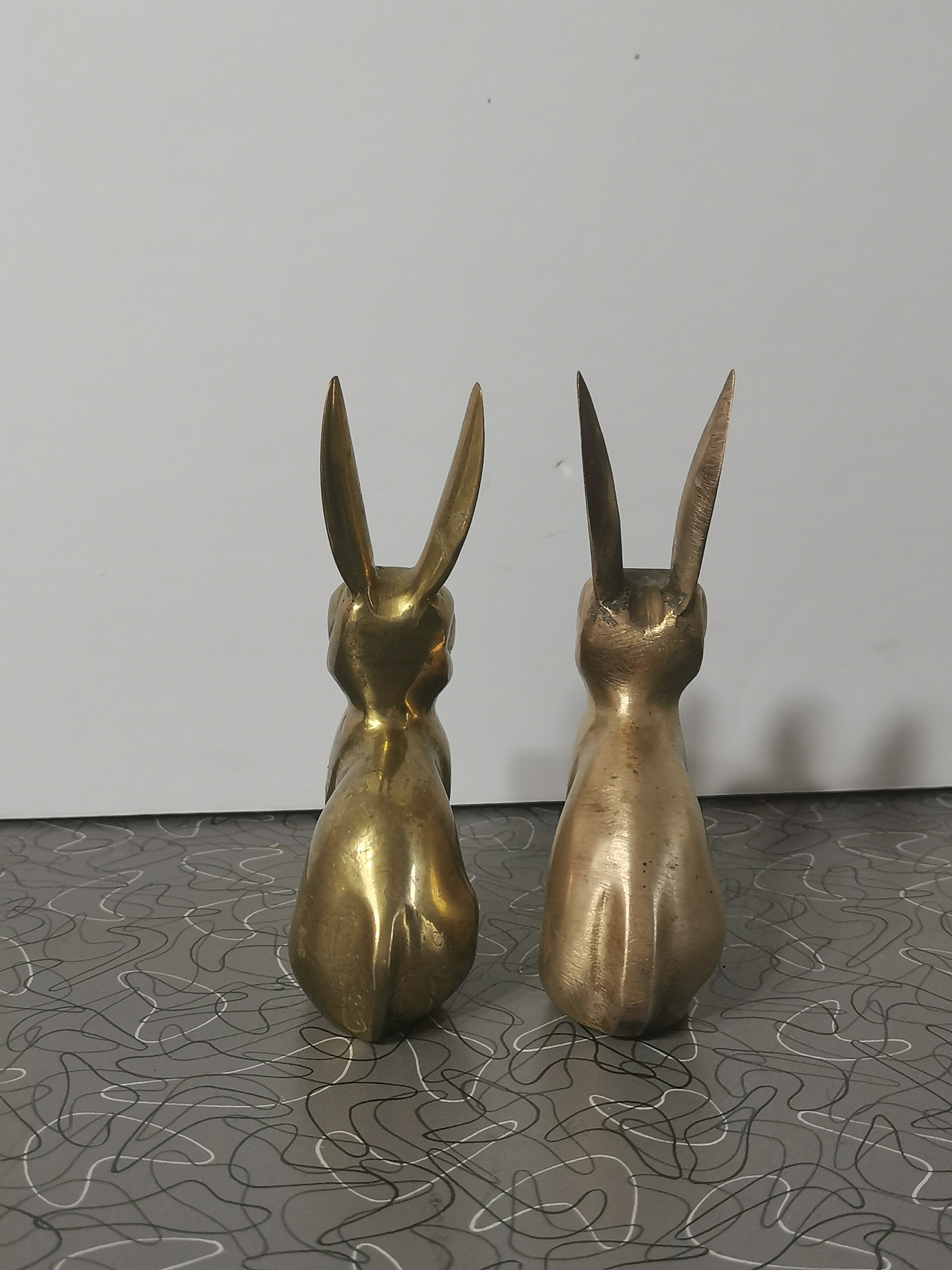 Vintage Brass Bunny Brass Rabbit Decor Etsy