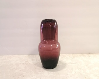 Vintage Fenton Tumble Up Carafe Amethyst