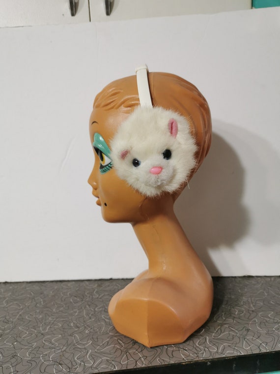 Vintage Kitty Ladies Ear Muffs