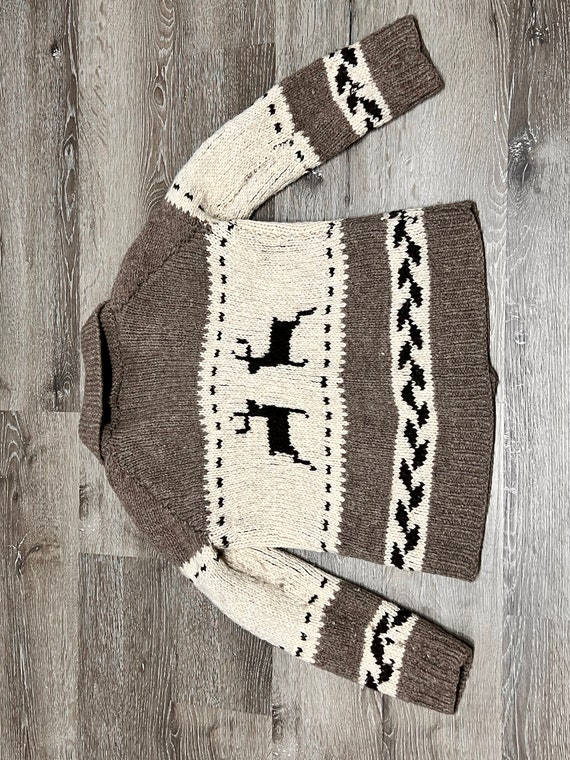 Vintage Petite Cowichan Sweater Vintage Ladies Co… - image 6