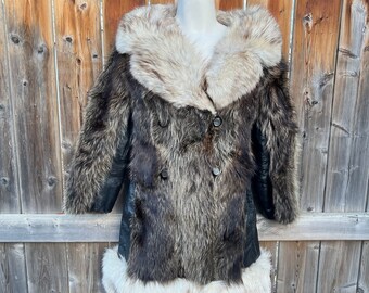 fitted fur coat