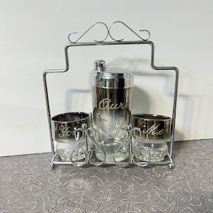 Set da bar decanter della metà del secolo