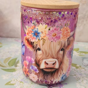 Custom Made Snowglobe | Iridescent Glass Cup | Unique Color-Shifting Tumbler | Aesthetic Drinkware Gift
