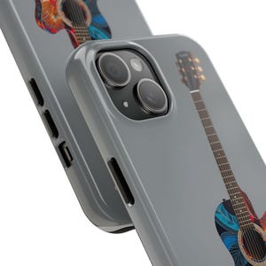 Custodie resistenti per telefoni con chitarra per musicisti e amanti della musica, appassionati di chitarra, accessori per artisti, regali di musica rock, cover protettive per telefoni