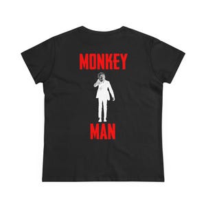 Monkey Man - White QR Code Inner Label (Women's Midweight Cotton Tee)