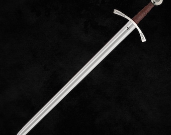 Hand-Forged Crusader Sword: High Carbon Steel Knights Templar Replica