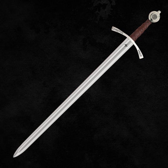 Hand-Forged Crusader Sword: High Carbon Steel Knights Templar Replica