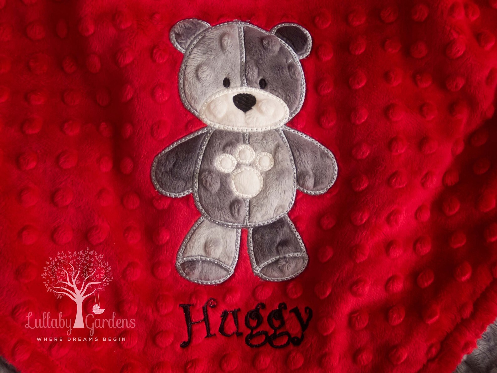 Baby Boy Minky Blanket Teddy Bear Stroller Blanket Crib Etsy