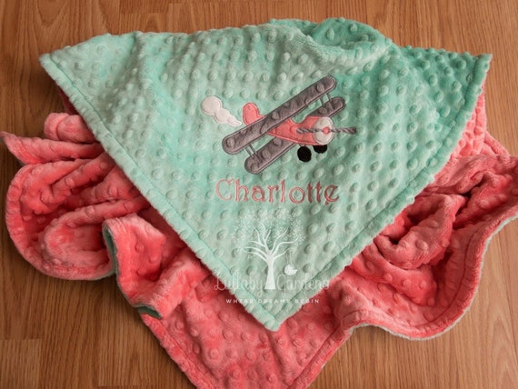 personalized minky baby blanket