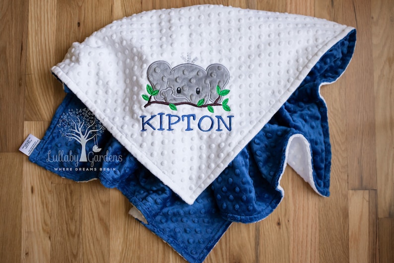 minky baby blanket personalized