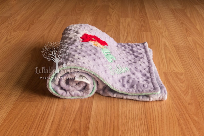 Boho Mermaids Personalized Minky Blanket