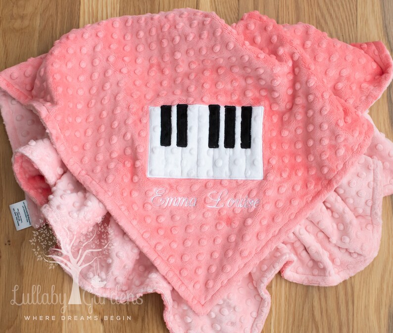 personalized minky baby blanket
