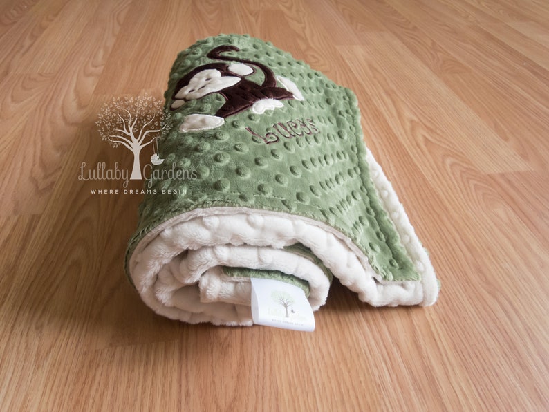 Monkey Minky Baby Blanket Baby Boy Gift Baby Boy Blanket ...