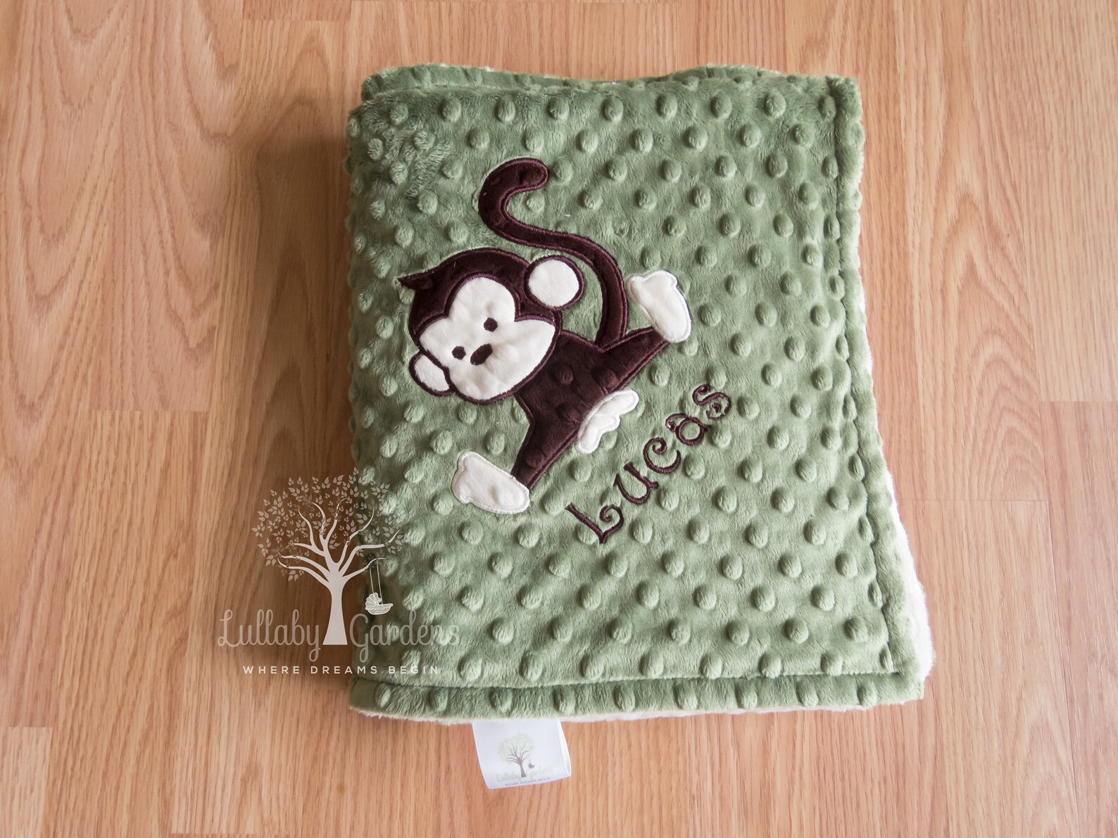 Monkey Minky Baby Blanket Baby Boy Gift Baby Boy Blanket Etsy