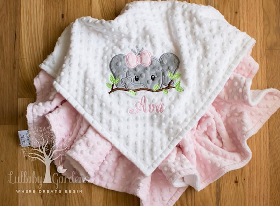 personalized minky baby blanket