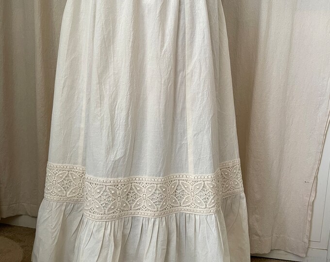 Edwardian Style Skirts in Muslin With Vintage Lace Etsy