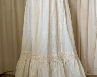 Edwardian Style  Petticoats In Muslin With New Lace Style