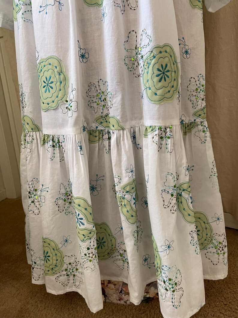 Green Vintage Summer Boho Dress