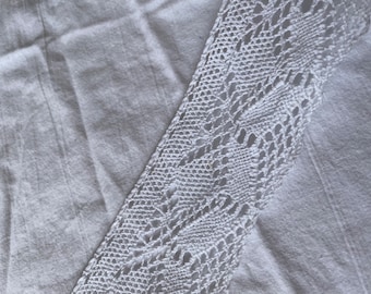 White Cluny Lace Trim