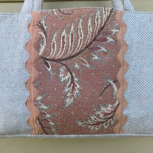 Linen and Vintage Upholstery Tote Bag Now 25% Off!