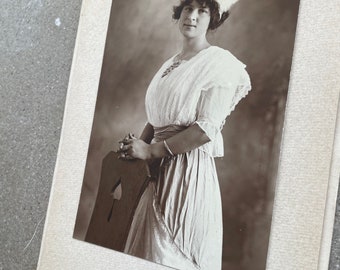 Vintage Portrait Of Finely Dressed Woman