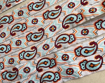 Paisley Design Woven Ribbon Trim