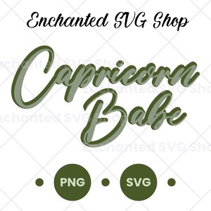 Steenbok Babe SVG