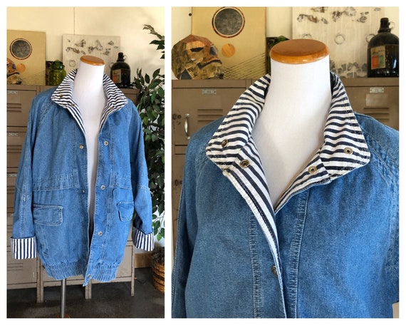 Vintage 90s Cocoon Coat * Andy Johns * Denim & Cha