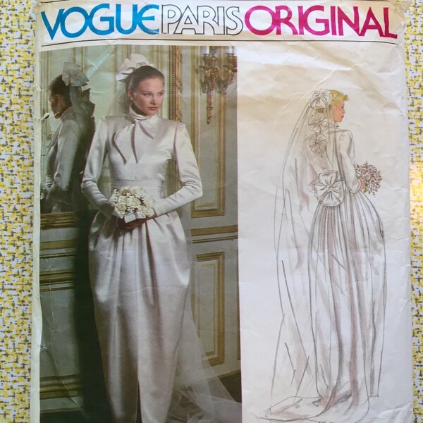 Christian Dior Vogue Muster * Vogue Paris Original 2545 * Hochzeit Kleid Muster * Gr. 10