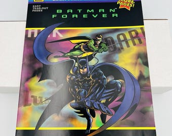 DC Batman Forever Giant Paint With Water (1995) Vintage Golden Book NEW
