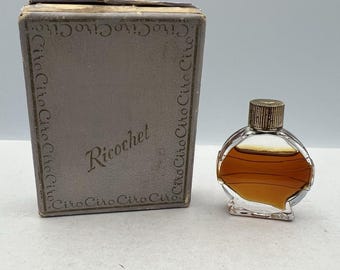 Vintage Ciro Ricochet Parfum Mini Bottle Original Box 1 1/4 Dram