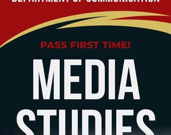 Préparation à l'examen d'études des médias | Produit numérique | Guide des notes d'étude | Apprendre l'éducation aux médias | Examen de l'examen A Plus | Passer le premier cours Étudier le PDF
