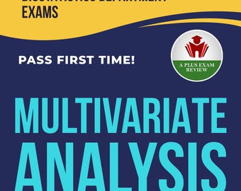 Multivariate Analysis Exam Prep | Biostatistics Study Guide for A Plus Exam Review, Digital Download for Students, Pass Your Exam First Time