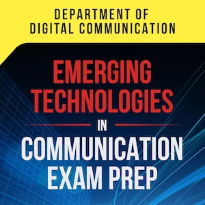 Emerging Technologies in Communication Exam Prep | Study Guide with MCQs and Trends |  Digital Communication eBook – Digital Download