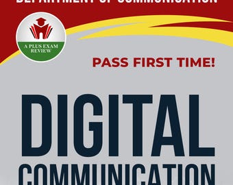 Guide d'étude de la communication numérique | Notes d'apprentissage sur les médias en ligne | Compétences modernes en communication | Livre de préparation aux examens universitaires | Réussite du premier coup