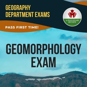 Geomorphology Exam