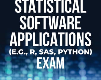 Statistical Software Exam Review for Biostatistics | Comprehensive Digital Study Guide for R, SAS, and Python | A Plus Exam Prep