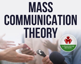 Mass Communication Theory Study Guide | Digital Exam Prep Notes | Pass First Time | Printable Communication Course Book | Media Study PDF