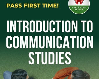 Introduction to Communication Studies Guide | Pass First Time Digital Learning Book | Printable Media Study Notes | Communication Theory PDF