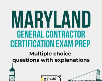 Pass the Maryland General Contractor Certification Exam Prep Book, MHIC Licensing Study Guide, Construction Business Law, Practice Q and A