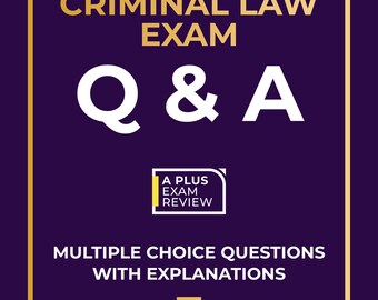 Préparation à l'examen de droit pénal du Rhode Island | Guide d'étude numérique Questions et réponses | Questions à choix multiples avec explications pour réussir l'examen du barreau