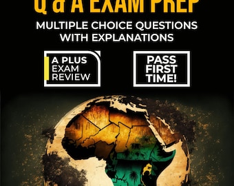 Préparation à l'examen d'histoire de l'Afrique PDF numérique | Questions à choix multiples avec réponses et explications | Guide d'étude pour les apprenants et les enseignants
