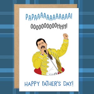 Cartes drôles de fête des pères, carte Freddie, cartes drôles pour papa, cadeaux pour papa, meilleures cartes papa, de la fille, cartes beau-père, uniques, de son fils