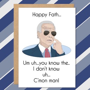 Cartes drôles de fête des pères, carte Biden pour la fête des pères, cartes drôles pour papa, de son fils, cartes beau-père, cadeaux pour papa, oncle, parrain, grand-père