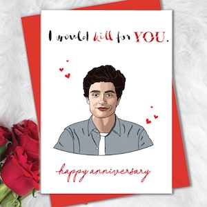 VOUS carte d'anniversaire, cartes d'anniversaire drôles pour petit ami ou petite amie, cadeaux mari, cartes d'anniversaire pour femme, je tuerais pour vous