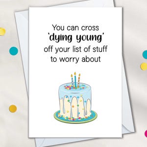 Cartes d'anniversaire grossières pour homme, soeur ou frère, cartes d'anniversaire drôles pour papa maman, vous pouvez rayer la liste des choses à s'inquiéter
